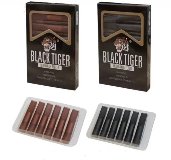 Havana Black Tiger Cotton Filter Tips (Carton)