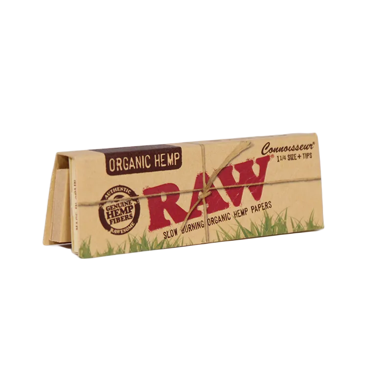 RAW Organic Hemp Connoisseur 1 1/4 + Tips