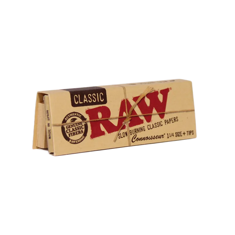 RAW Connoisseur 1 1/4 + Pre-Rolled Tips