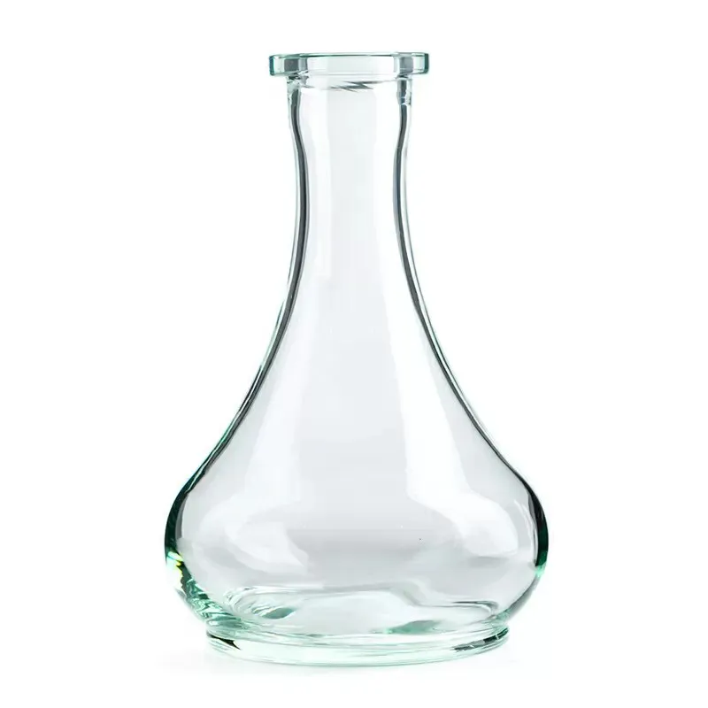 Clear Glass Round Hookah Base