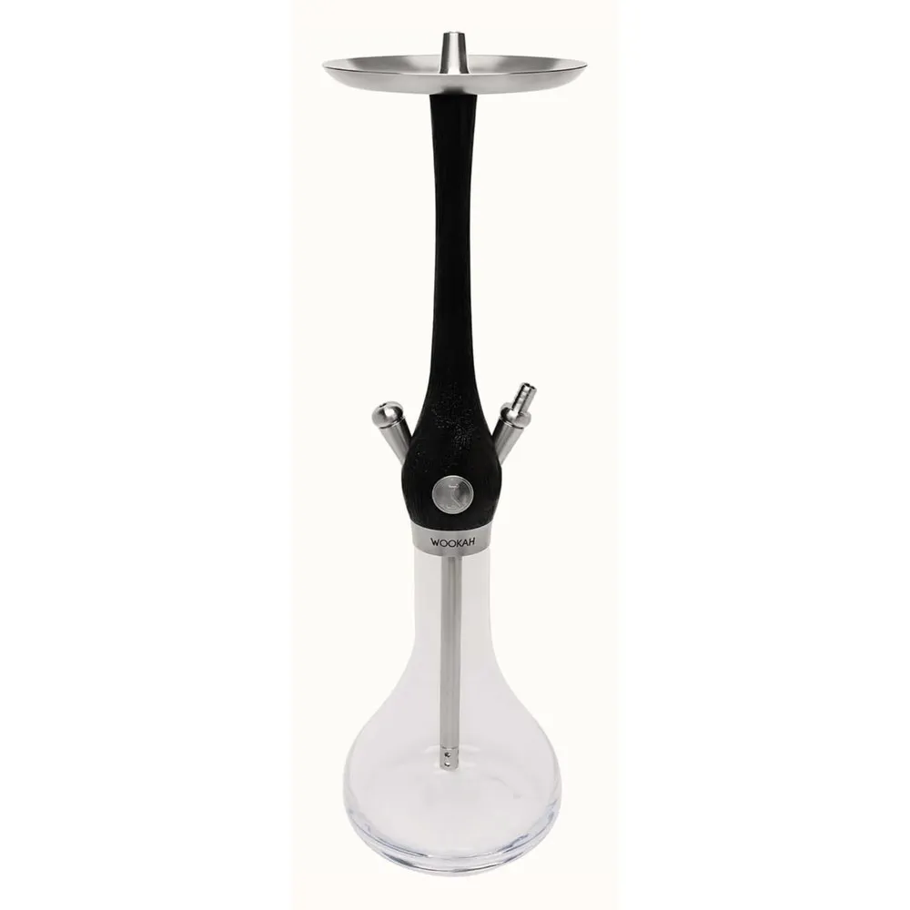 Wookah Classic Black / Oak – Wooden Hookah | UAE