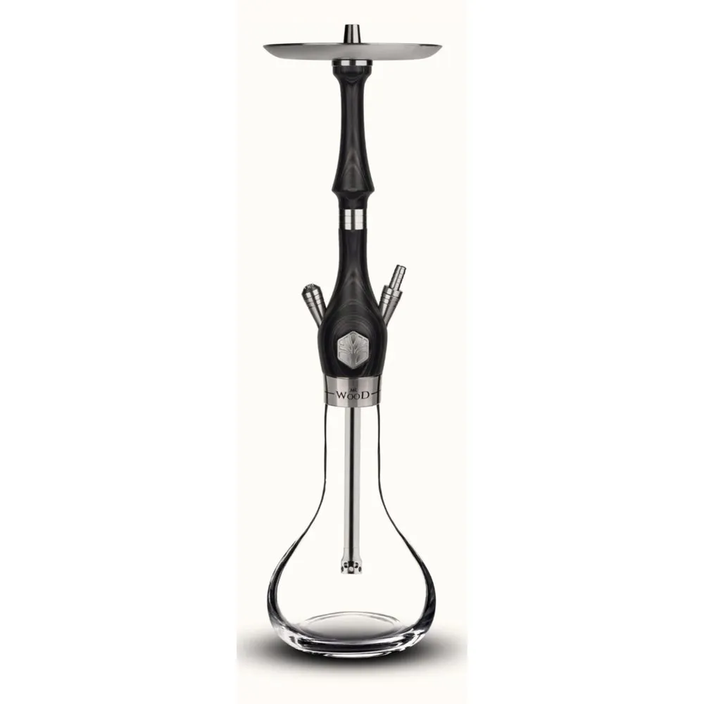 Mr Wood Black / Brown – Wooden Stem Hookah | UAE